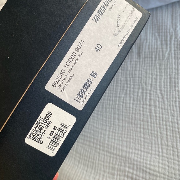 Saint Laurent Sneakers in canvas zebra print - Picture 2 of 14